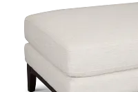 Wesley Light Beige Fabric Ottoman