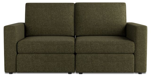 Citymod Green Fabric 2-piece Modular Sofa