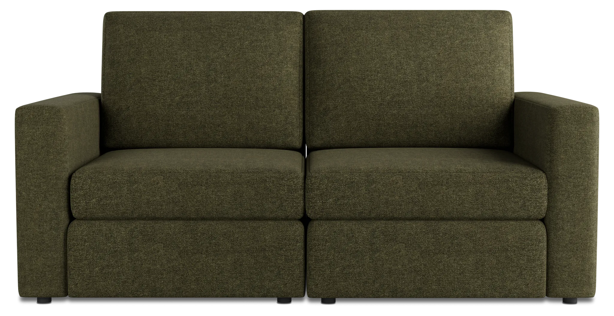 Citymod Green Fabric 2-piece Modular Sofa