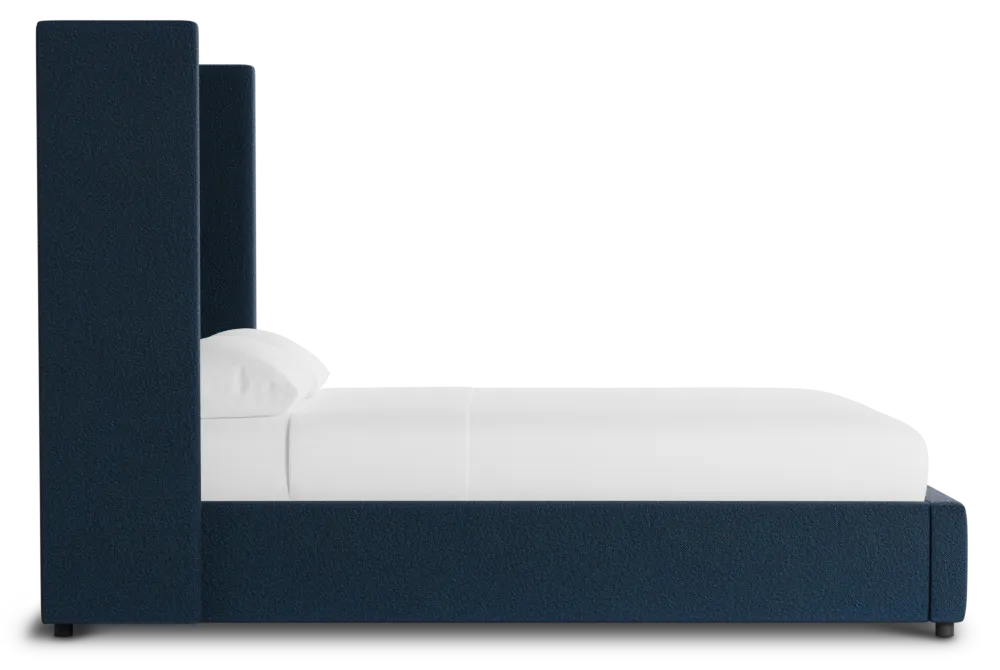 Captiva Elite Navy 60" Upholstered Shelter Bed