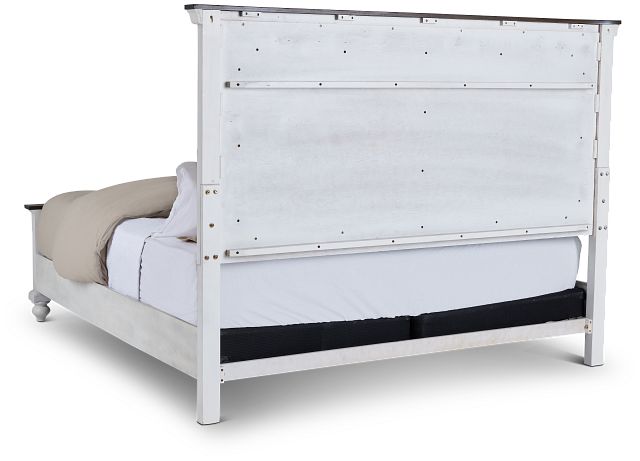 Grand Bay Two-tone Wood Panel Bed