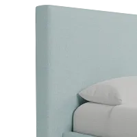 Grayton Elite Light Blue 54" Upholstered Platform Bed