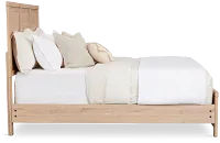 Layton Light Tone Panel Bed