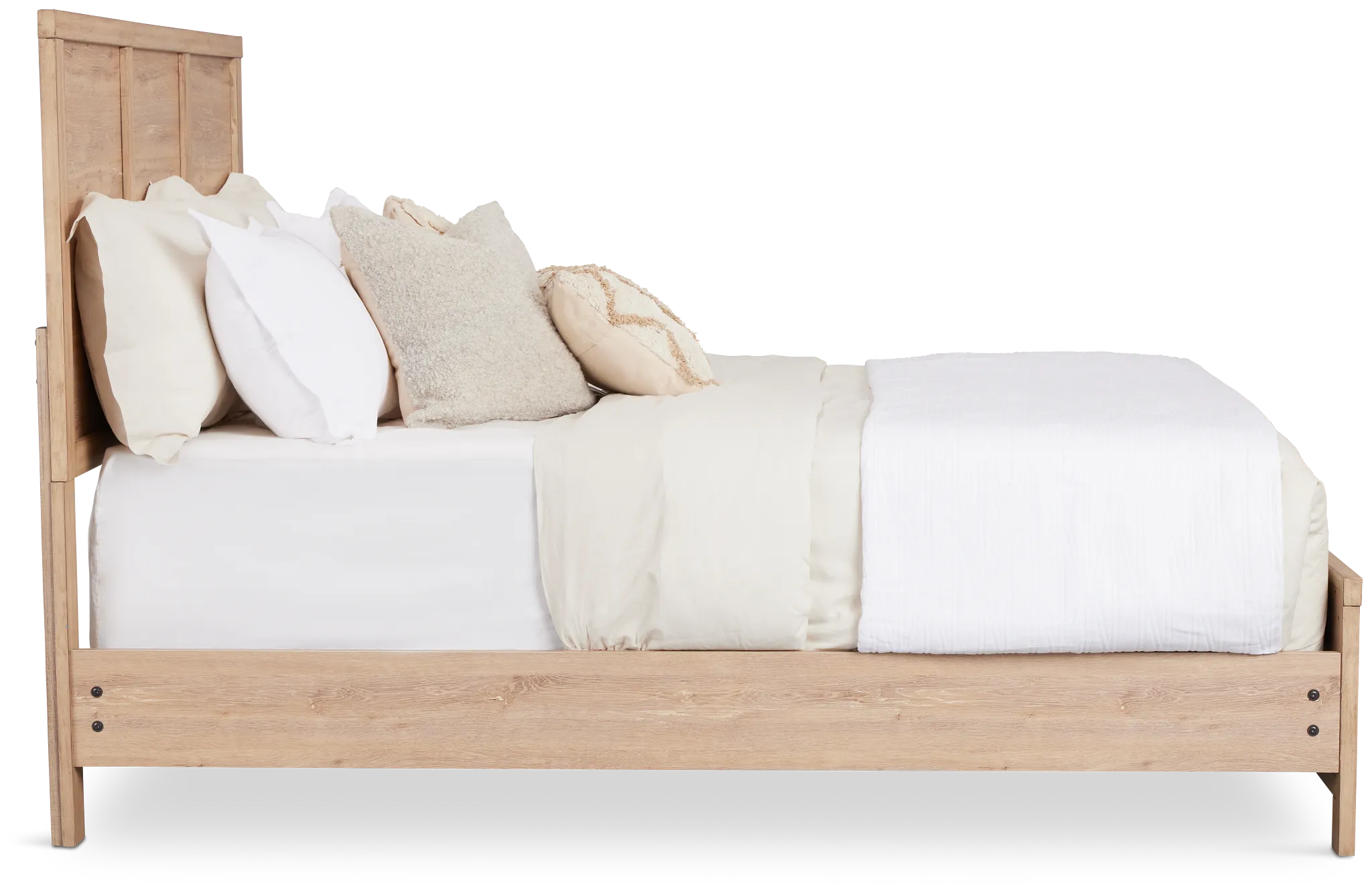 Layton Light Tone Panel Bed