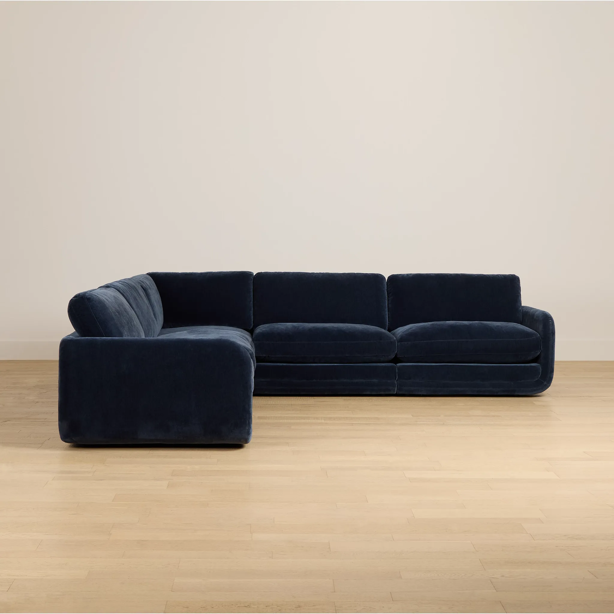 Jules Dark Blue Velvet 5-piece Modular Sectional