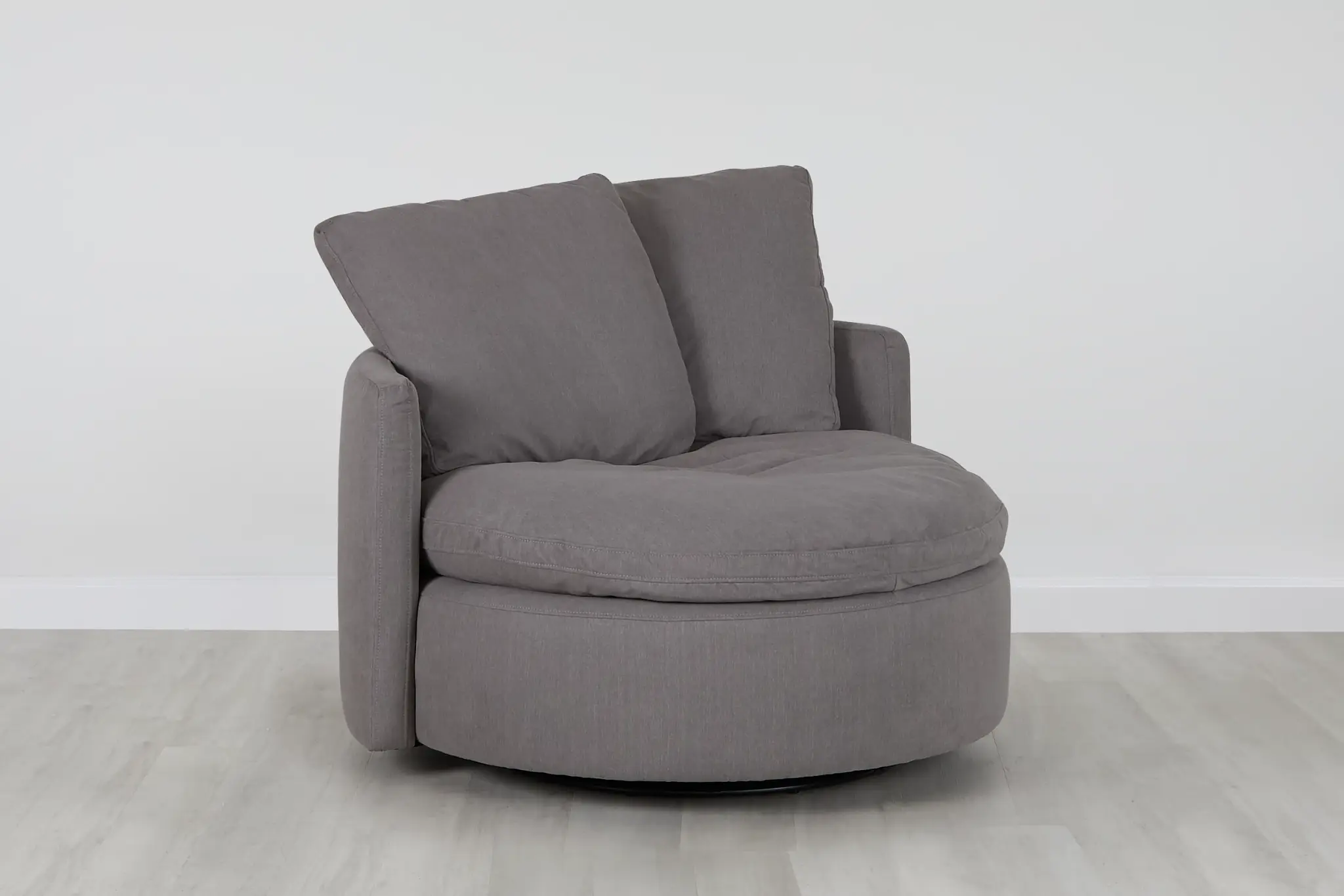 Orbit Gray Micro Swivel Accent Chair Orbit Gray Micro Swivel Accent Chair