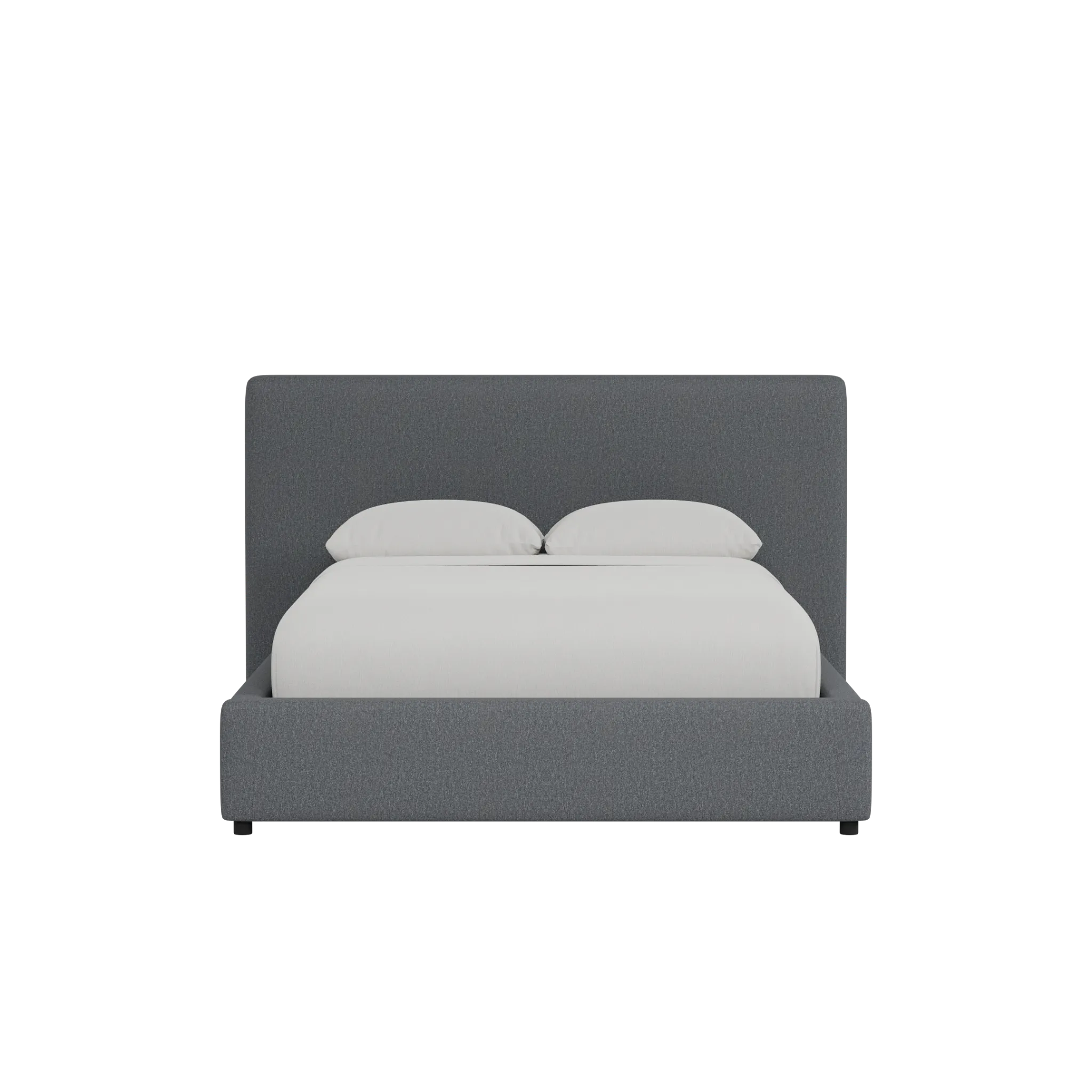 Grayton Delray Dark Gray 44" Upholstered Platform Bed