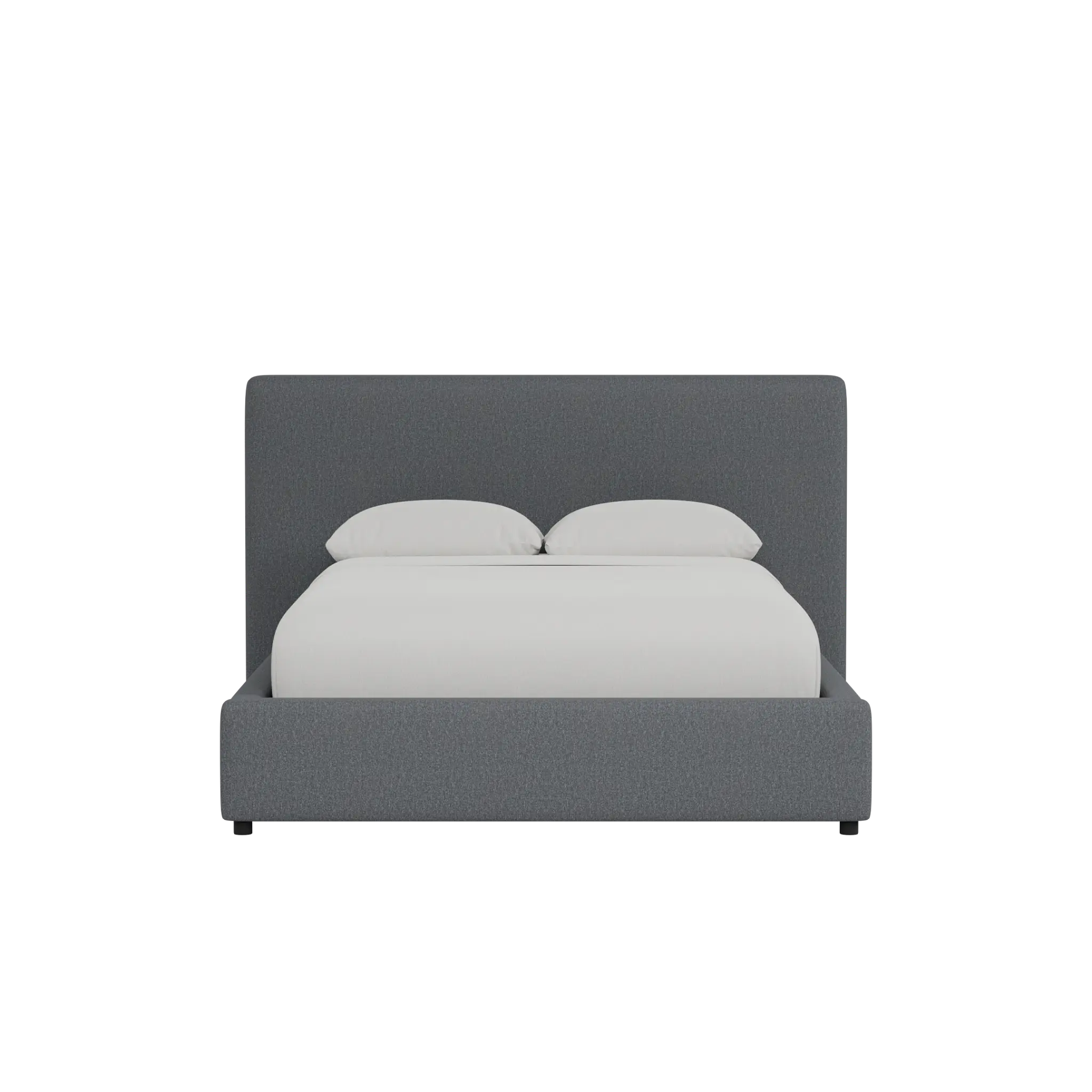 Grayton Delray Dark Gray 44" Upholstered Platform Bed Grayton Delray Dark Gray 44" Upholstered Platform Bed
