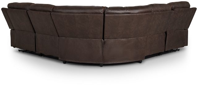 Grayson Brown Micro Small Two-arm Power Reclining Sectional (5)