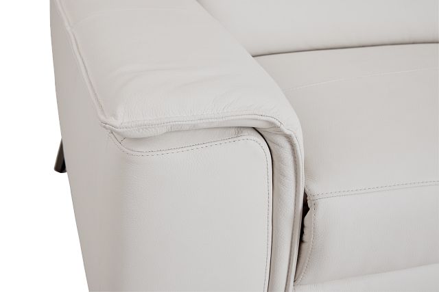 Pearson White Leather Sofa