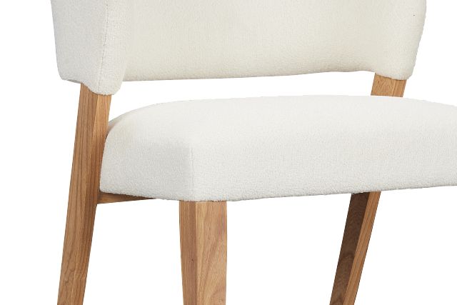 Malibu White Upholstered Side Chair