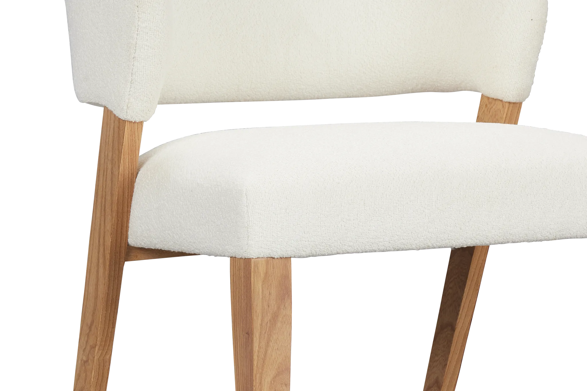 Malibu White Upholstered Side Chair