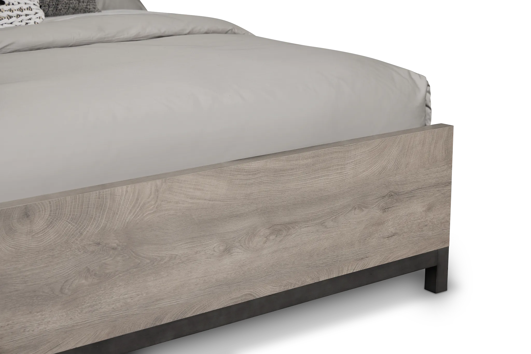 Evanston Gray Panel Bed