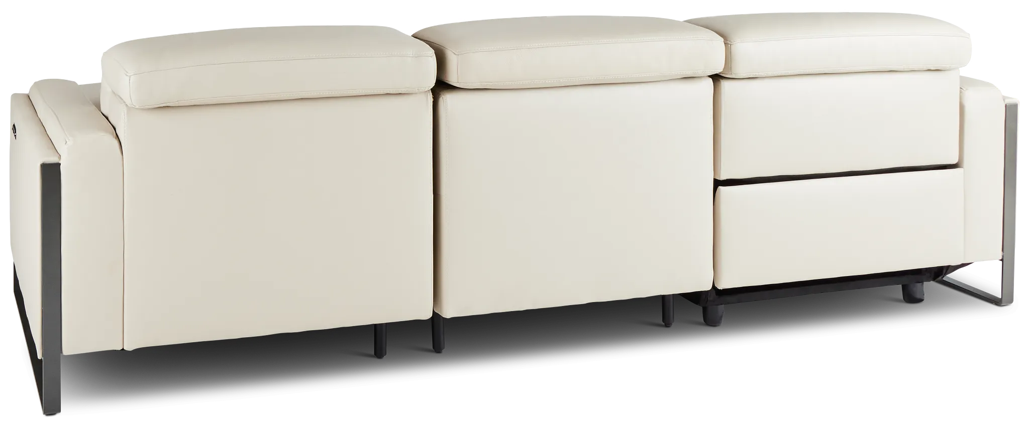 Atlas Taupe Lthr/vinyl Right Chaise Power Reclining Sectional