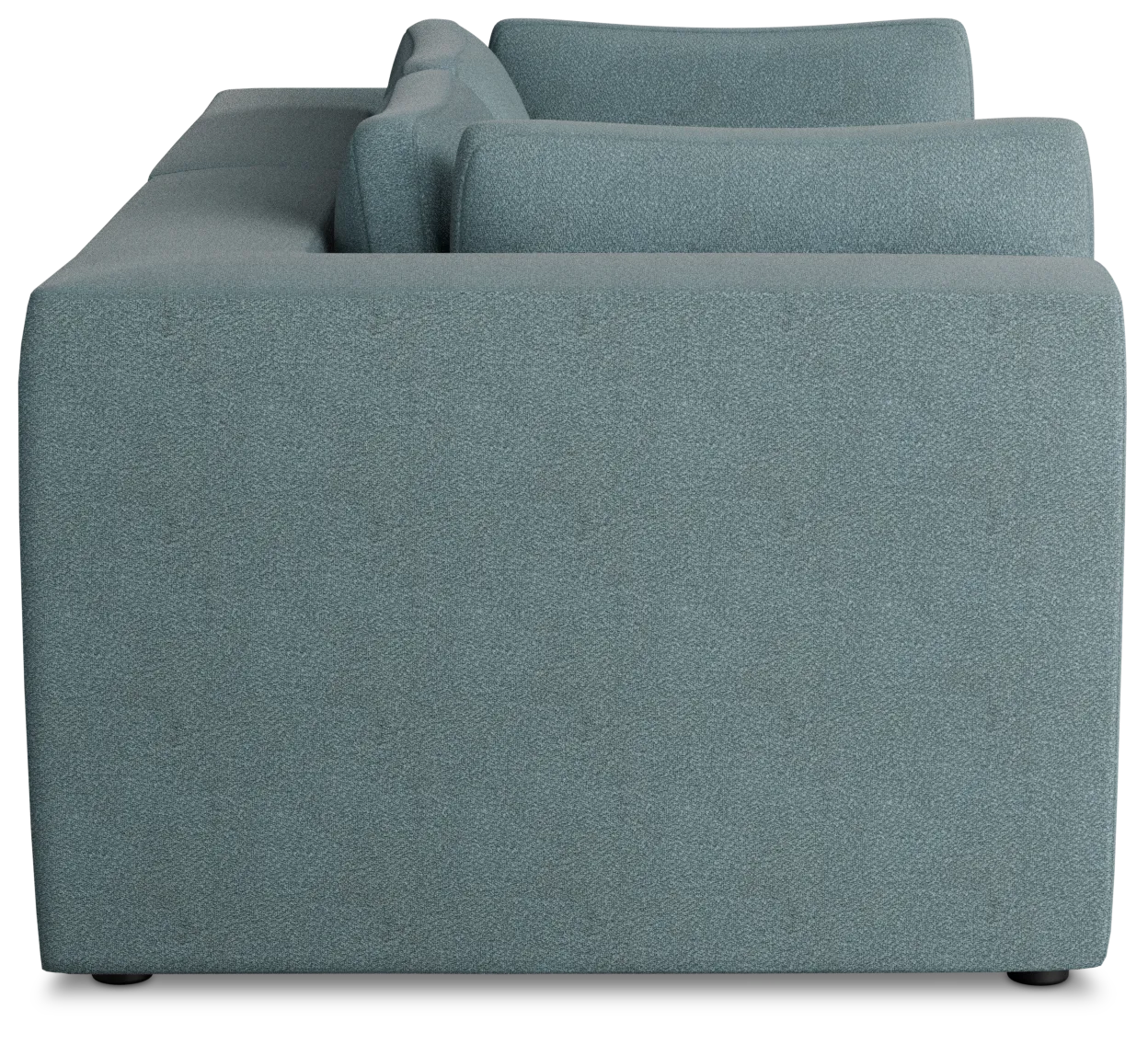 Destin Sutton Blue Fabric 2 Piece Modular Sofa