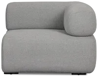 Celeste Light Gray Fabric Right Chair