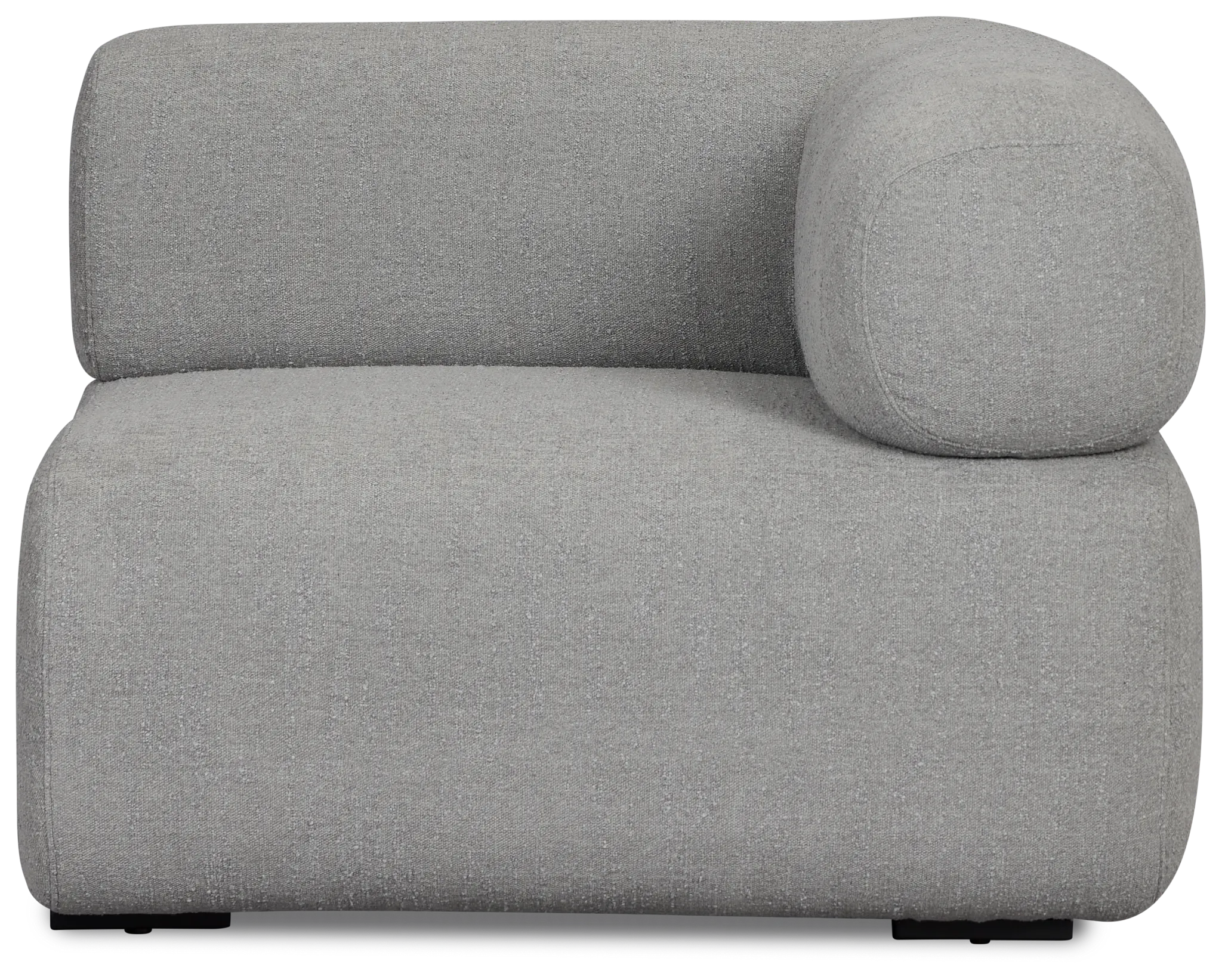 Celeste Light Gray Fabric Right Chair