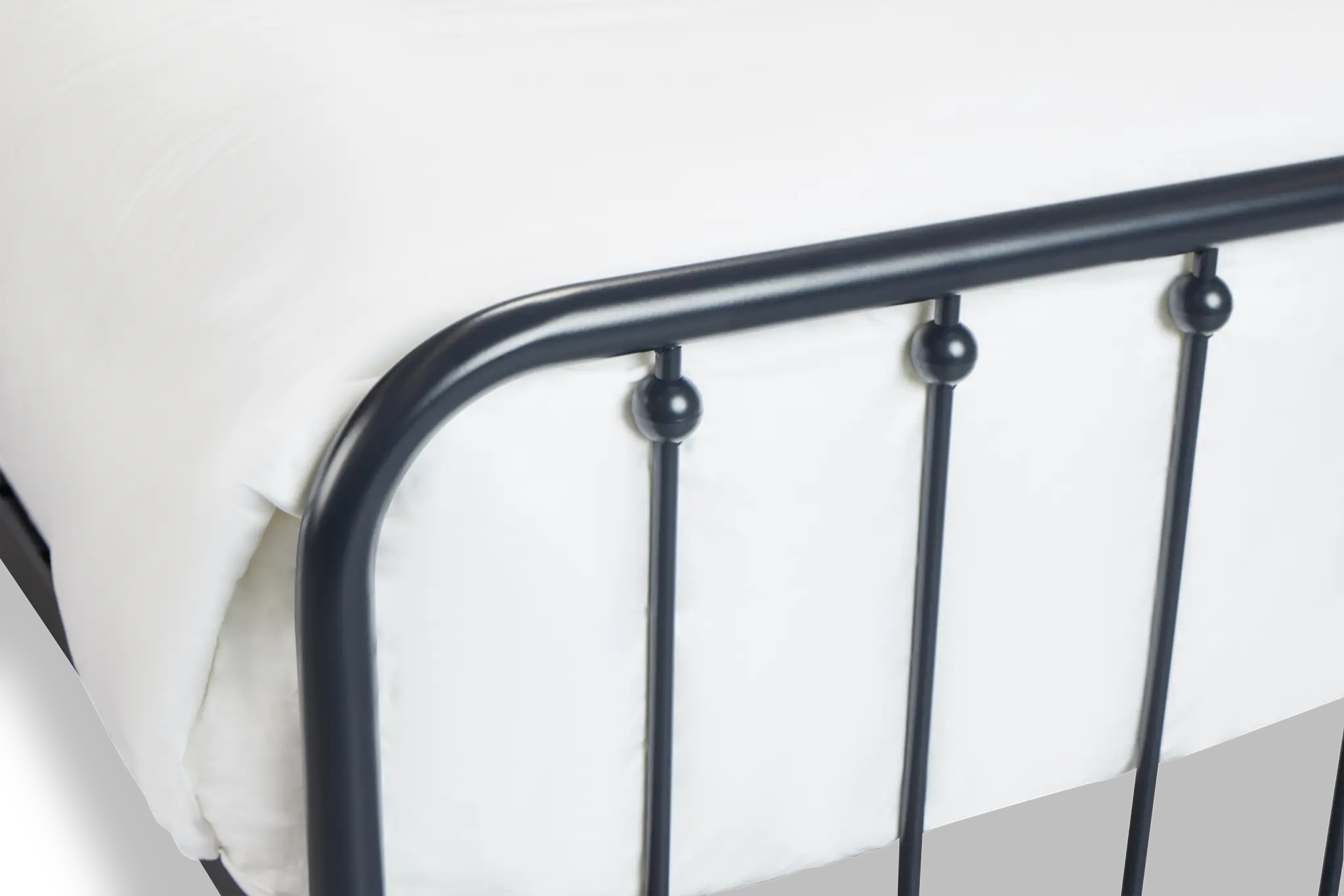 Rory Black Metal Panel Bed Rory Black Metal Panel Bed