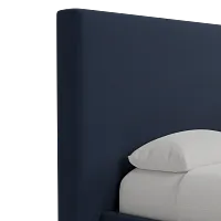 Grayton Joya Dark Blue 54" Upholstered Platform Bed