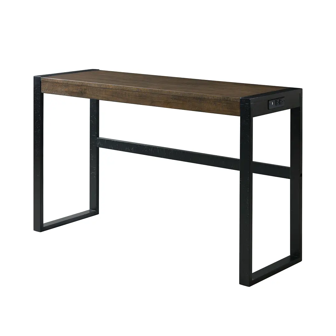 Tirian Dark Tone Sofa Table With 3 Stools Tirian Dark Tone Sofa Table With 3 Stools