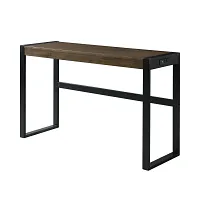 Tirian Dark Tone Sofa Table With 3 Stools