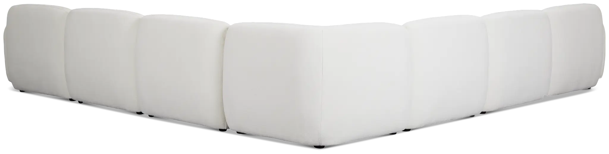 Halsey White Fabric Large Two-arm Sectional Halsey White Fabric Large Two-arm Sectional