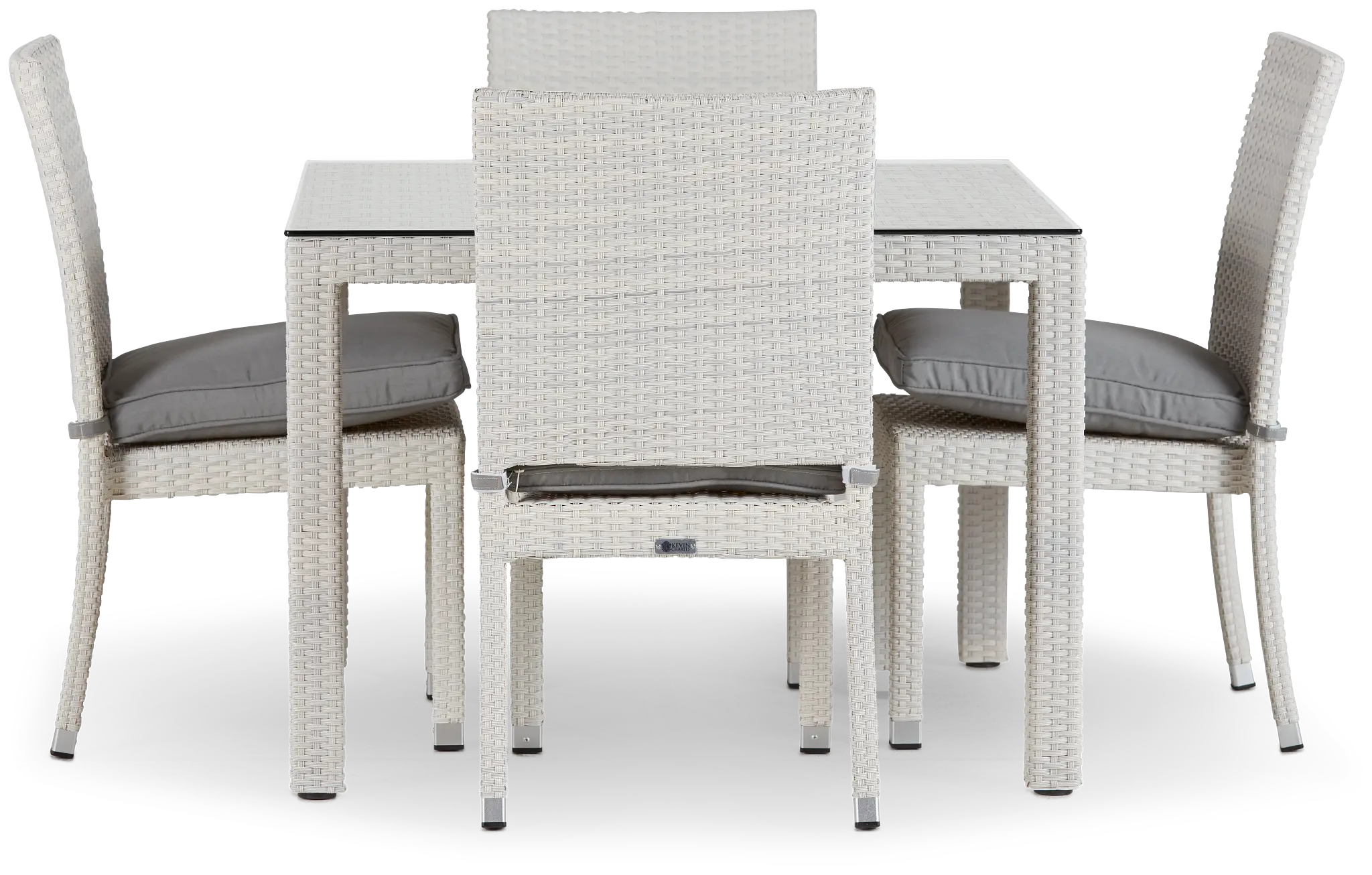 Bahia Gray 40" Square Table & 4 Chairs Bahia Gray 40" Square Table & 4 Chairs