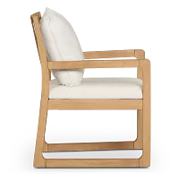 Highland Light Tone Upholstered Arm Chair