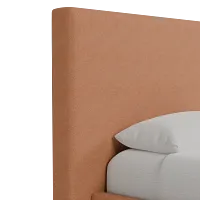 Grayton Sutton Orange 54" Upholstered Platform Bed
