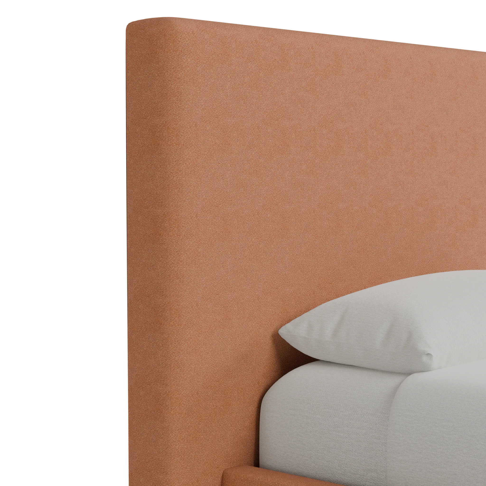 Grayton Sutton Orange 54" Upholstered Platform Bed