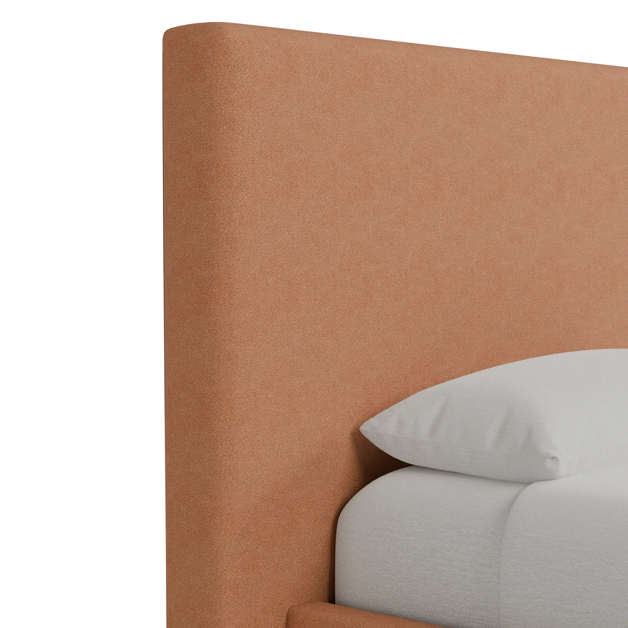 Grayton Sutton Orange 54" Upholstered Platform Bed Grayton Sutton Orange 54" Upholstered Platform Bed
