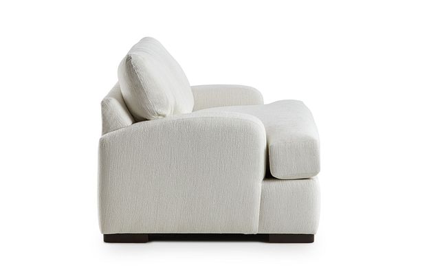 Alpha White Fabric Chair