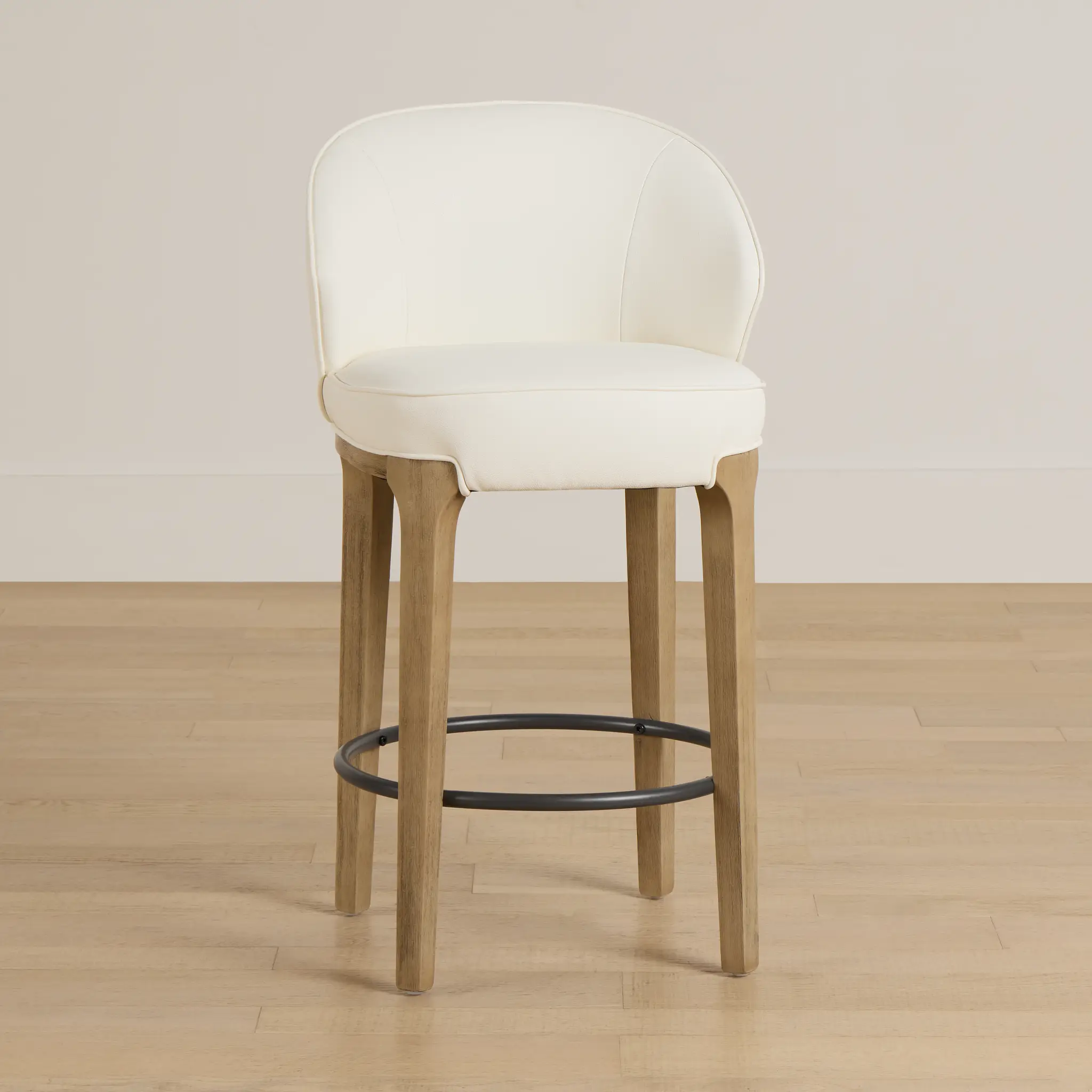 Libby Whitemicro 24" Upholstered Barstool Libby Whitemicro 24" Upholstered Barstool