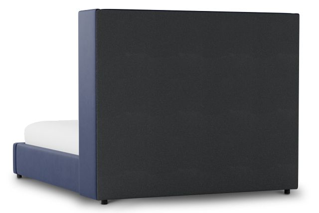 Captiva Joya Dark Blue 60" Upholstered Shelter Bed