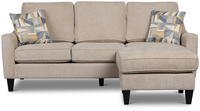 Cory Gray Fabric Chaise Sectional
