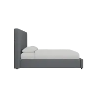 Grayton Delray Dark Gray 54" Upholstered Platform Bed