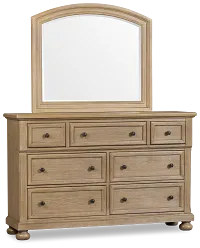 Galveston Light Tone Dresser & Mirror