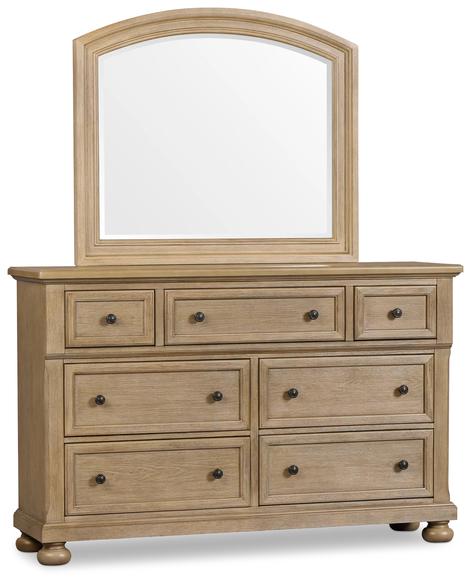 Galveston Light Tone Dresser & Mirror