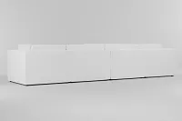 Destin Suave White Fabric 6-piece Modular Sectional