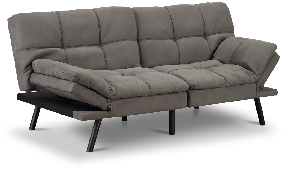 Bowie Gray Micro Sofa Futon Bowie Gray Micro Sofa Futon