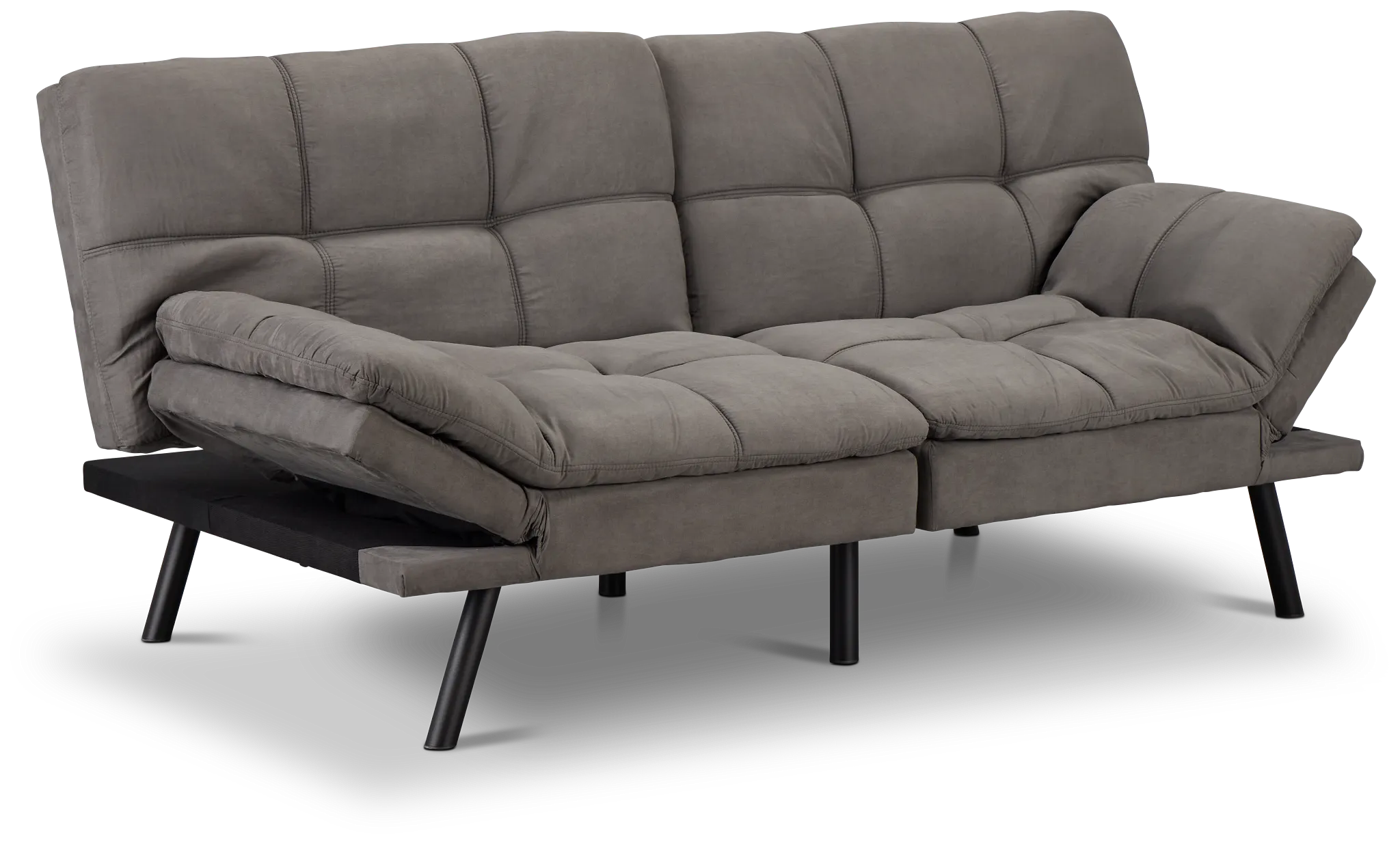 Bowie Gray Micro Sofa Futon