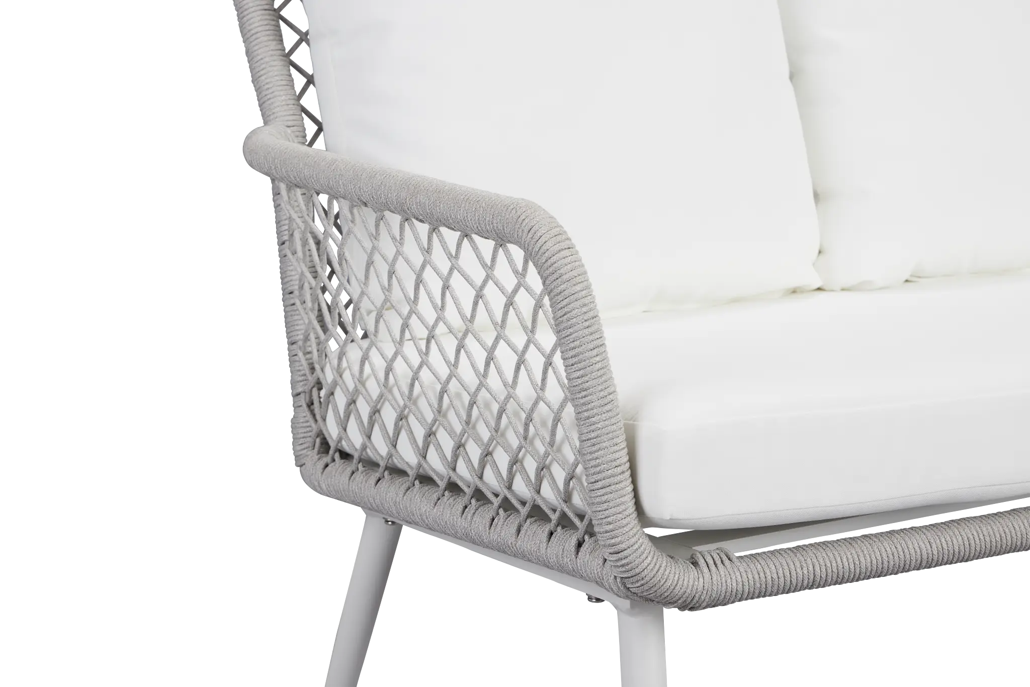 Andes White Woven Sofa Andes White Woven Sofa