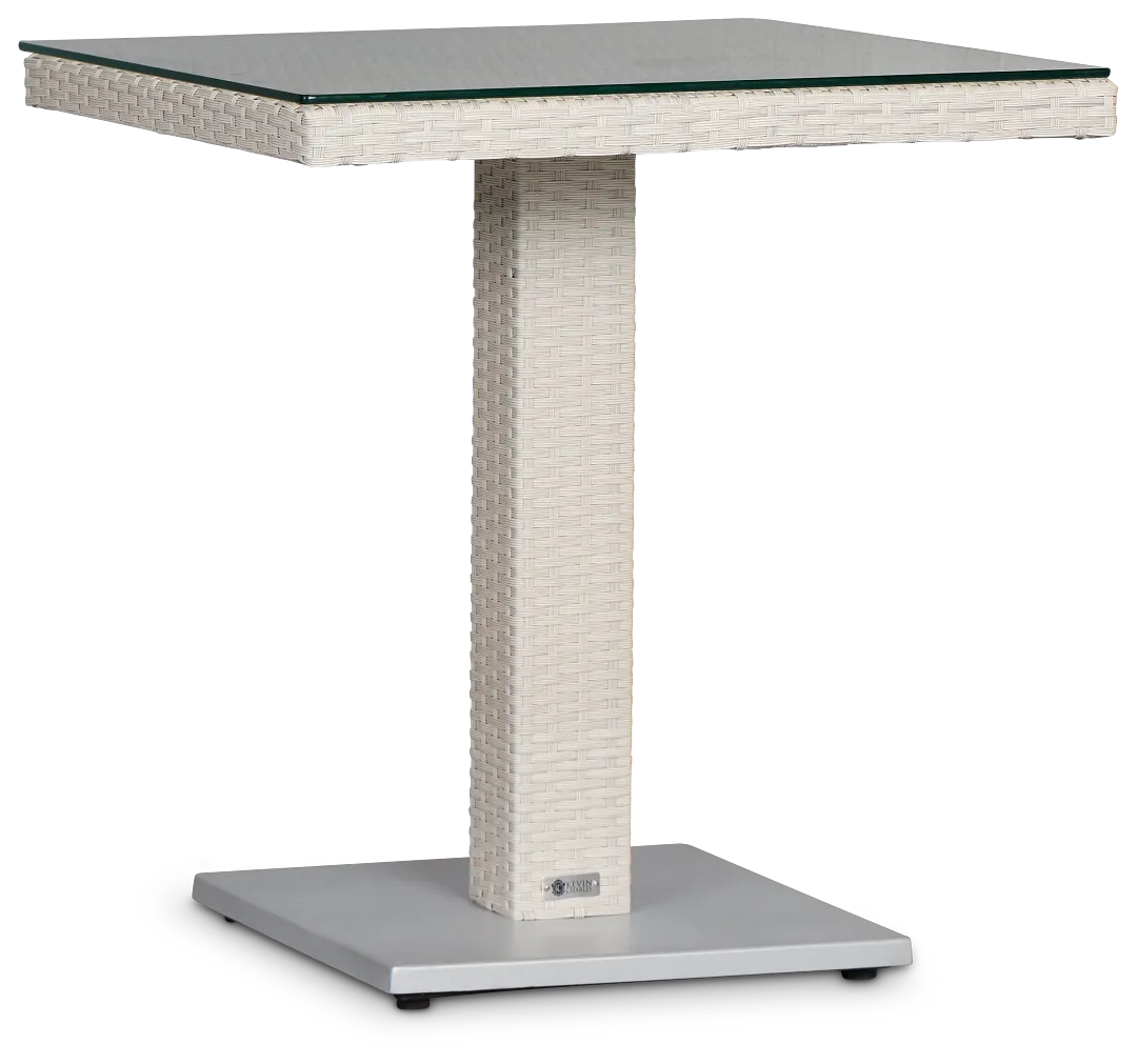 Bahia White 27" Pub Table