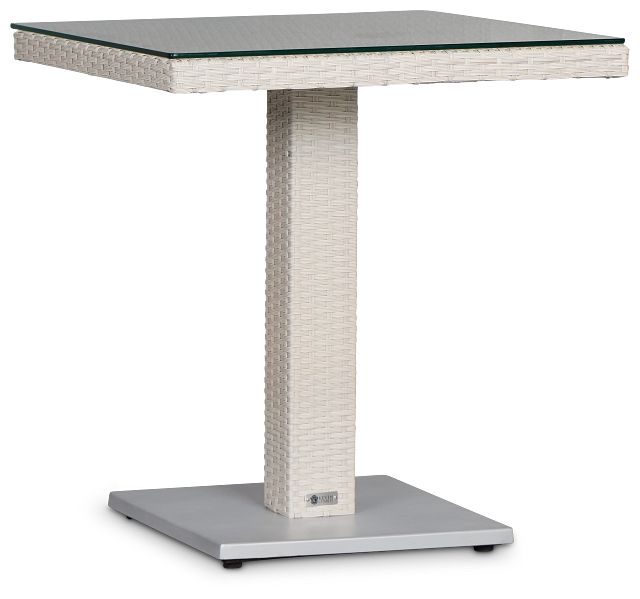 Bahia White 27" Pub Table