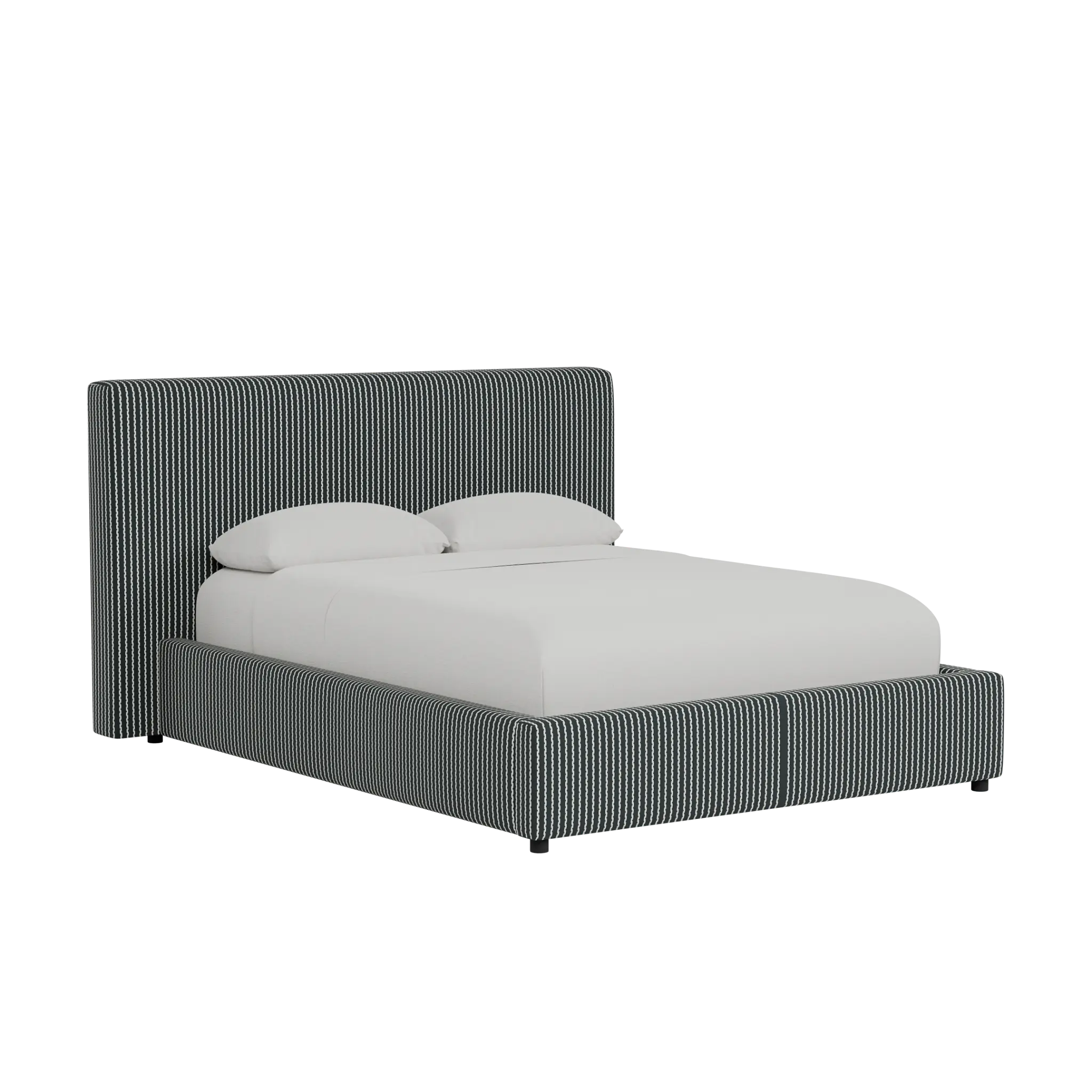 Grayton Lucy Navy 44" Upholstered Platform Bed Grayton Lucy Navy 44" Upholstered Platform Bed