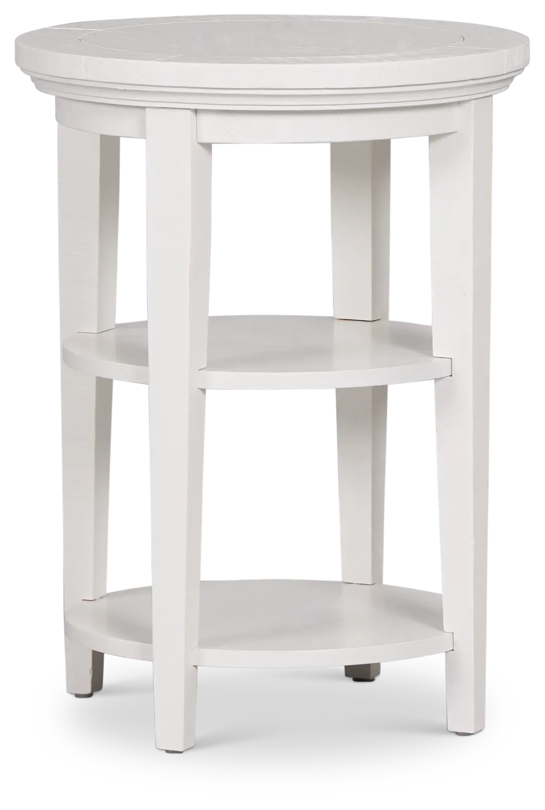 Heron Cove White Round End Table Heron Cove White Round End Table