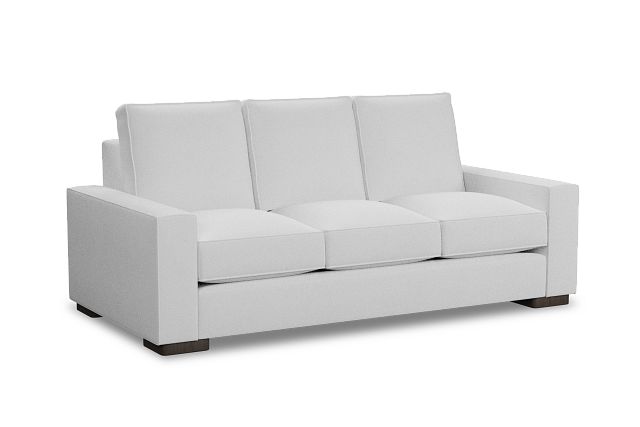 Edgewater Peyton White 84" Sofa W/ 3 Cushions