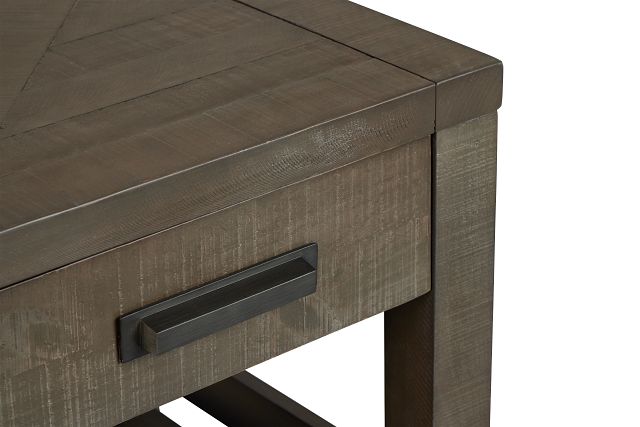 Taryn Gray Square End Table