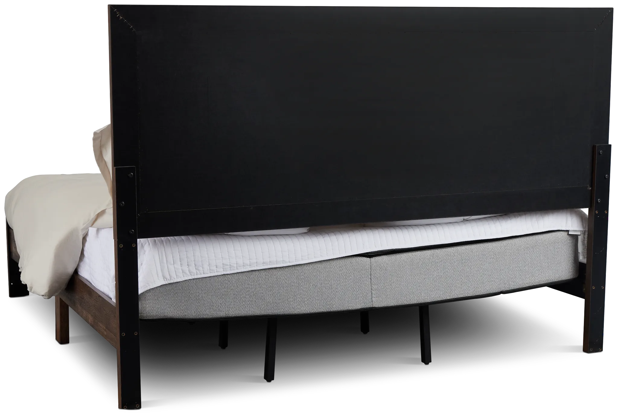 Ollie Dark Tone Panel Bed