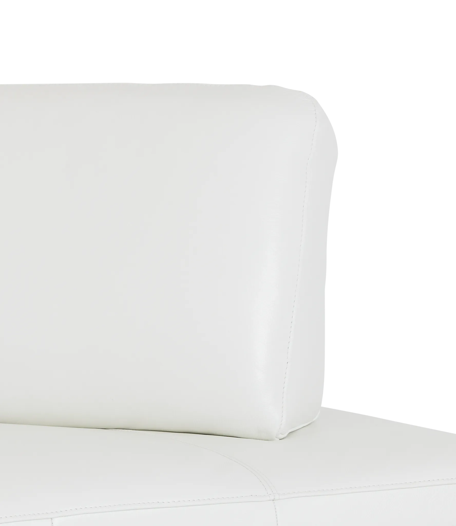 Landon White Leather Wedge